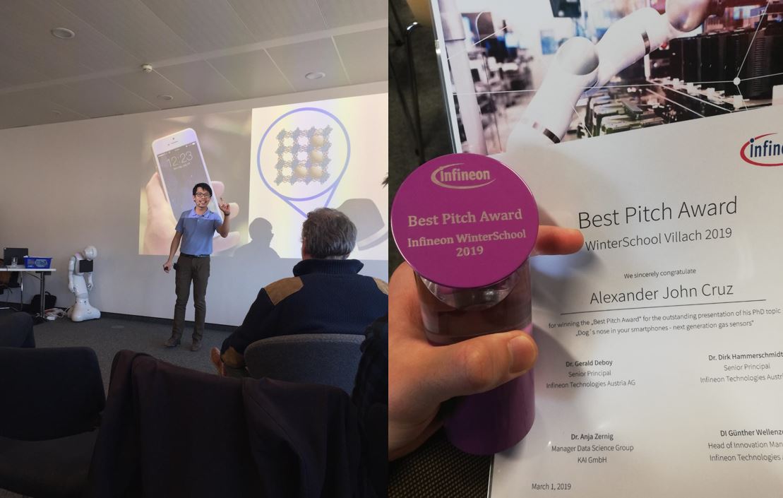 Alex bags Infineon Best PhD Pitch 2019