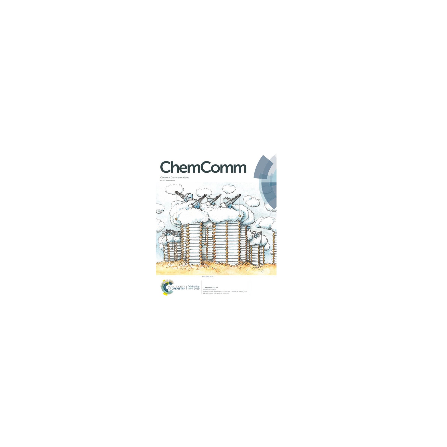 ChemComm Sept '19 (Issue 68) front cover