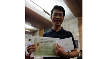 Alex wins Best Poster @ESRF workshop