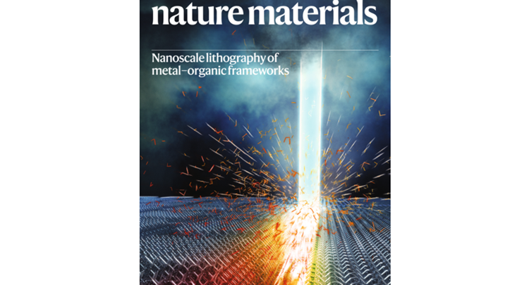 Lithography of MOFs on Nature Materials cover