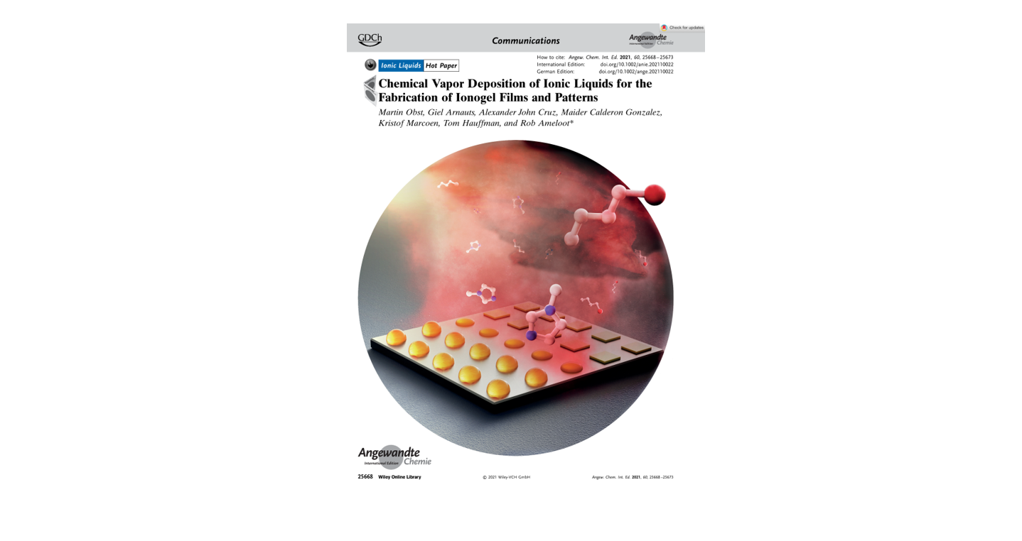 IL-CVD as frontispiece in Angewandte Chemie!