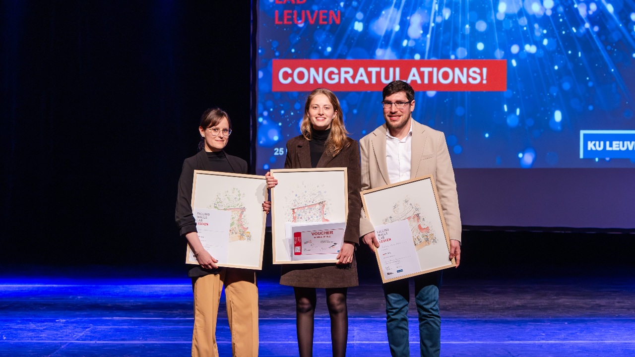Margot wins first prize at Falling Walls Lab Leuven!